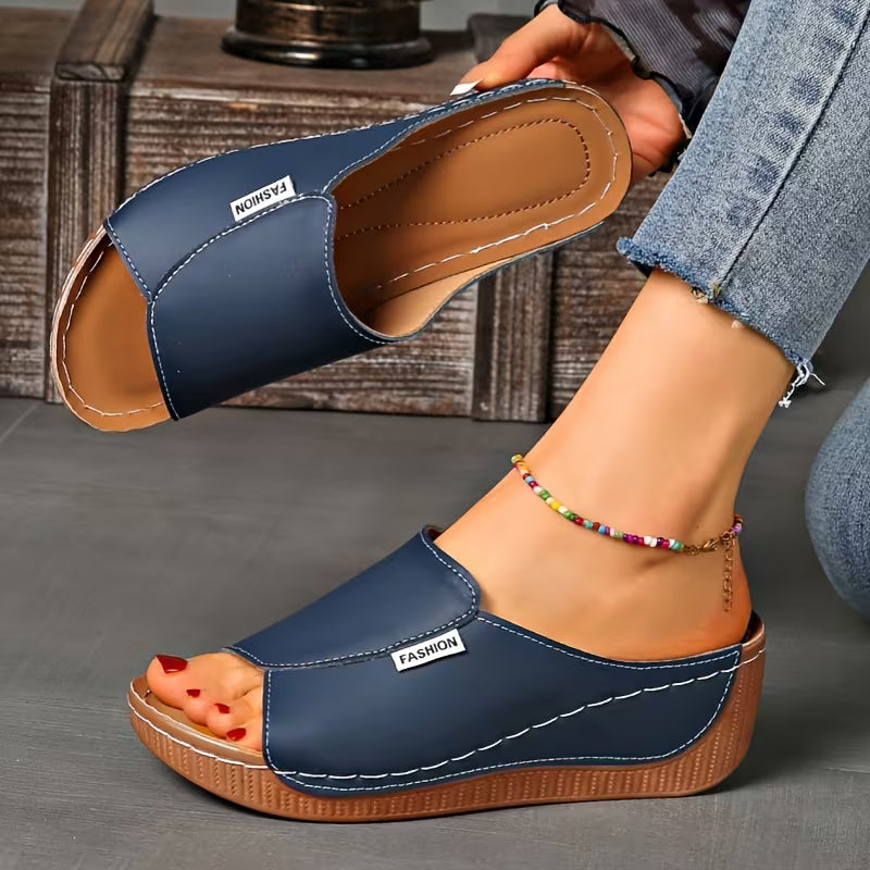 Ortho Slip-On Wedge Sandals