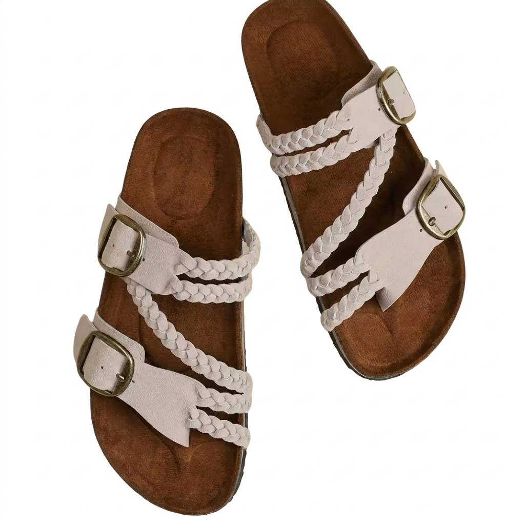 Hayleigh Braided Cork Sandals