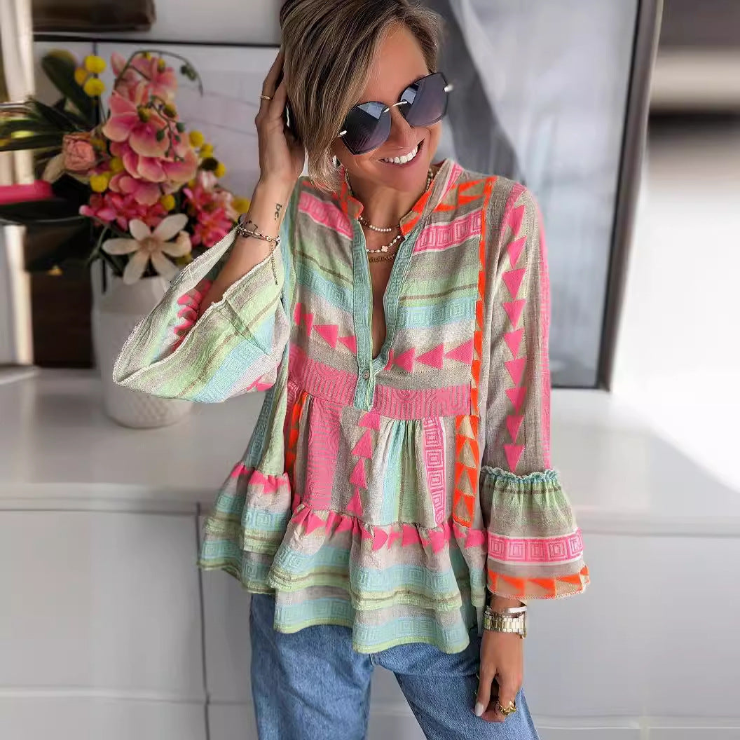 Isola | Ruffle-Sleeve Top