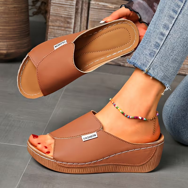 Ortho Slip-On Wedge Sandals