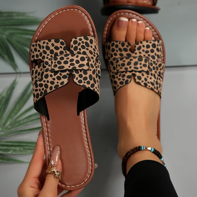 Demi Denim Slides