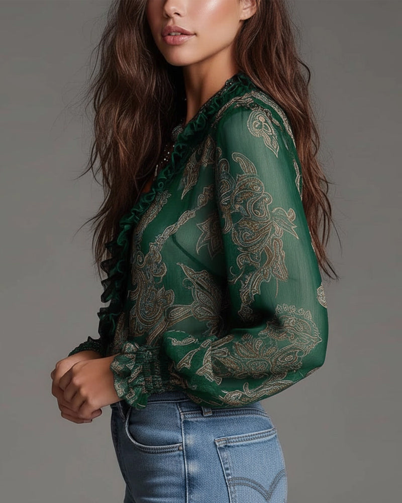 Soft-Touch V-Neck Blouse