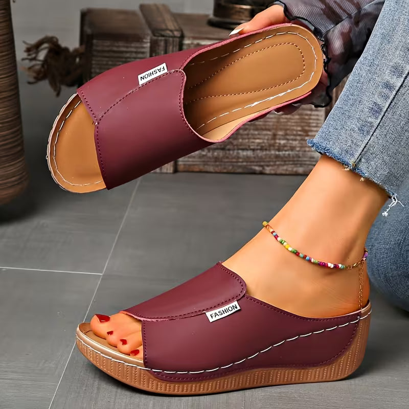 Ortho Slip-On Wedge Sandals