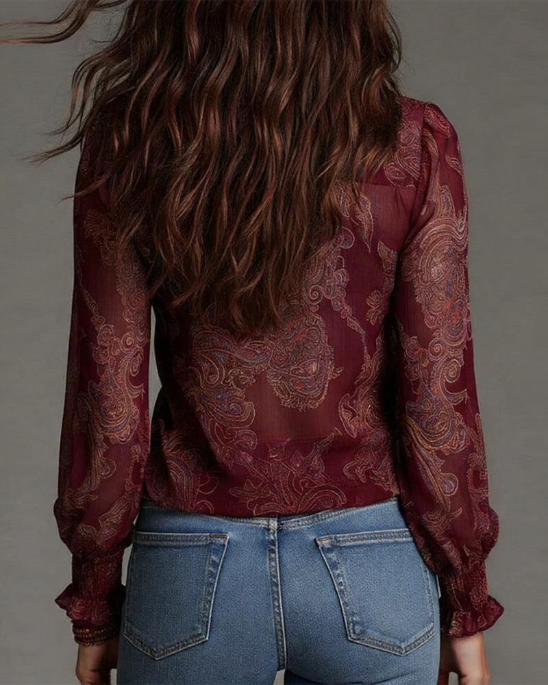 Soft-Touch V-Neck Blouse