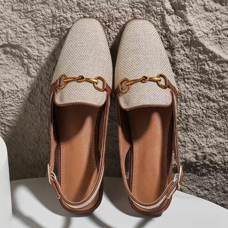 Louisa Horsebit Slingback Flats