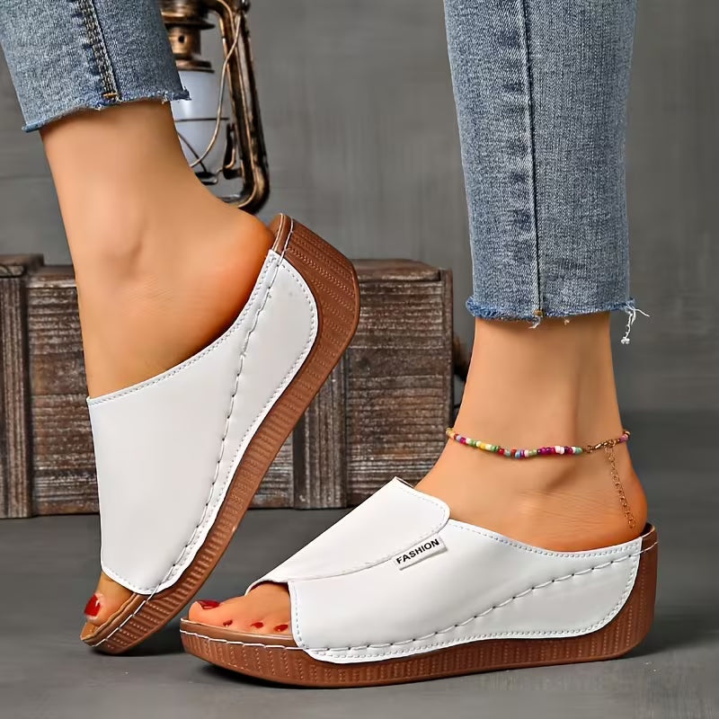 Ortho Slip-On Wedge Sandals