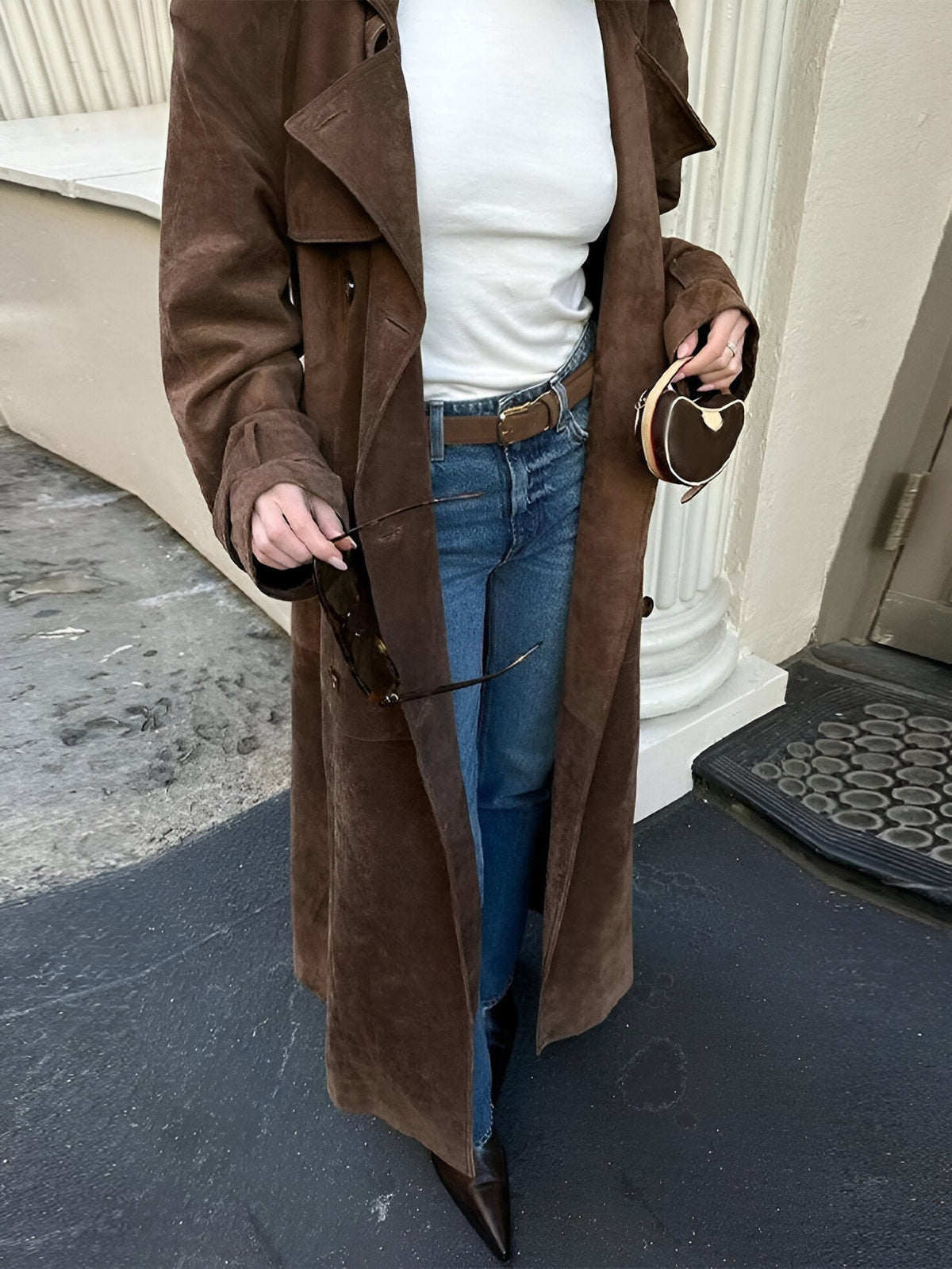 Long Brown Raincoat
