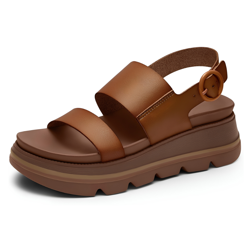 Cushioned Platform Wedge Sandals