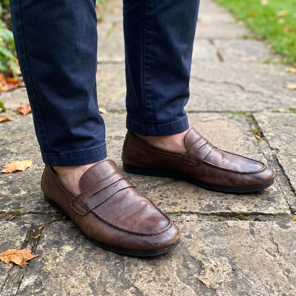 Harrington Penny Leather Loafers