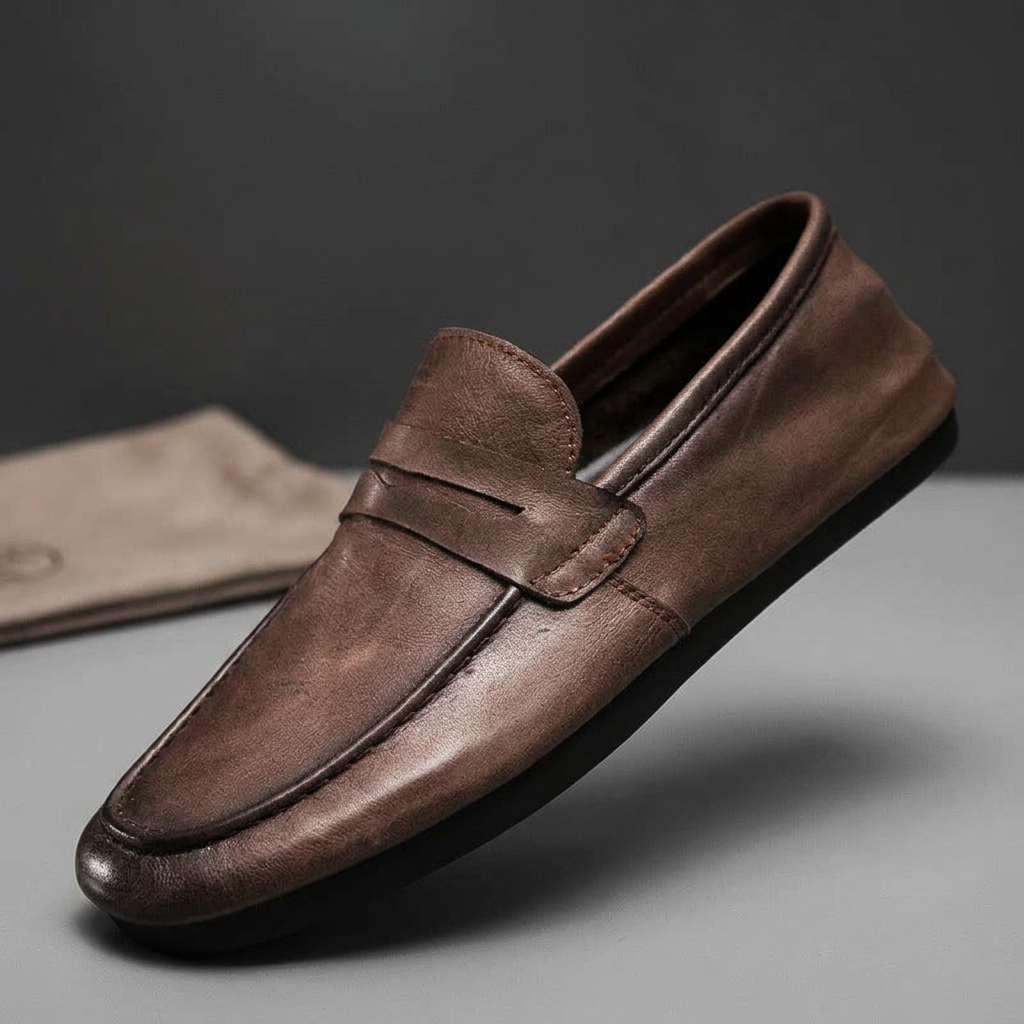 Harrington Penny Leather Loafers
