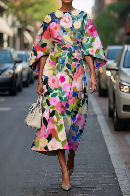 Lightweight Flowing Floral Dress