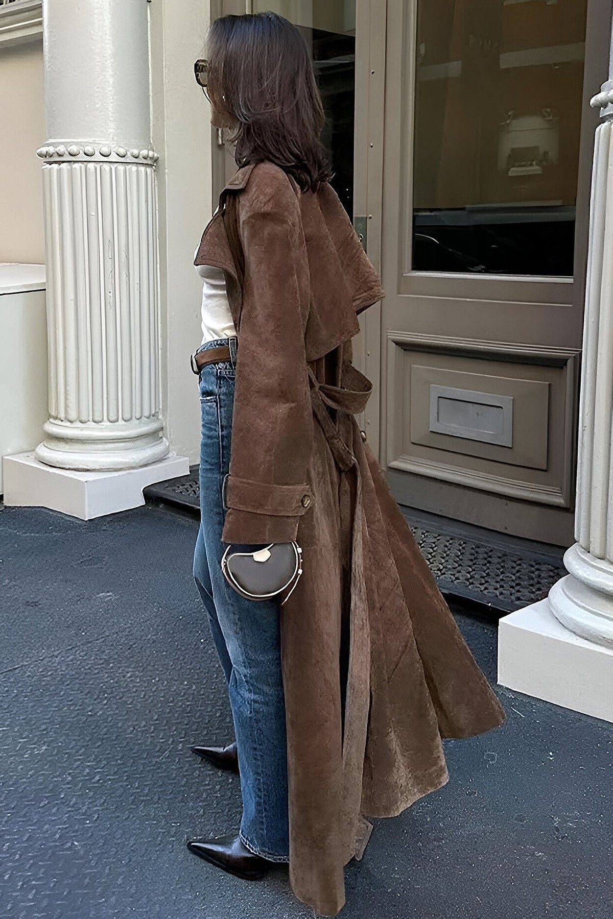 Long Brown Raincoat