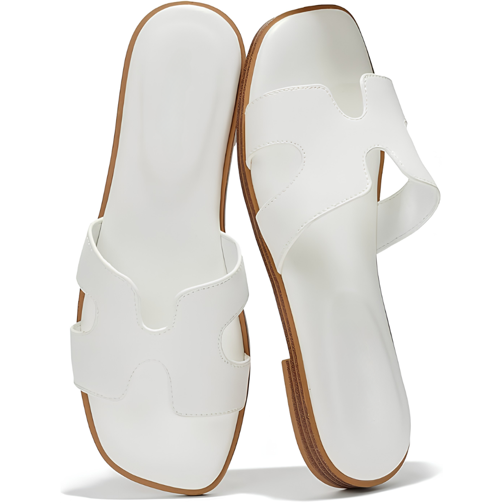 Tessa Raffia Slide Sandals