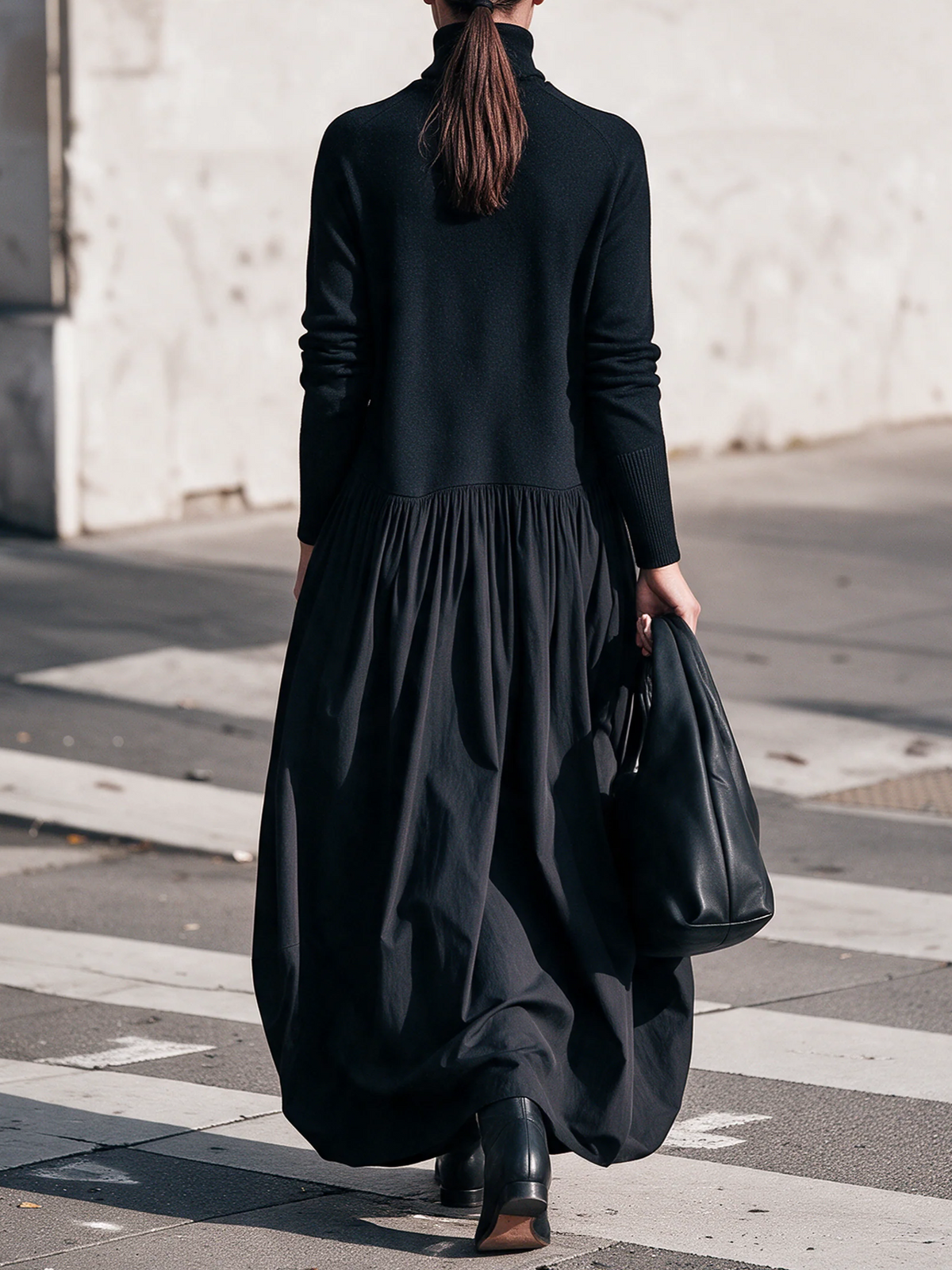 Soft-Touch Oversized Maxi Dress