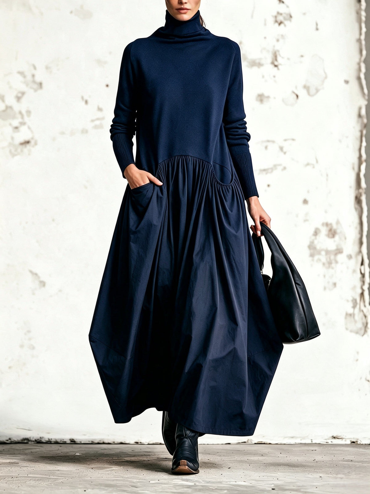 Soft-Touch Oversized Maxi Dress