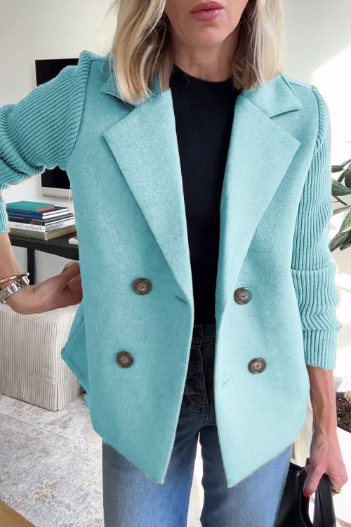 Sadie | Knit-Sleeve Blazer