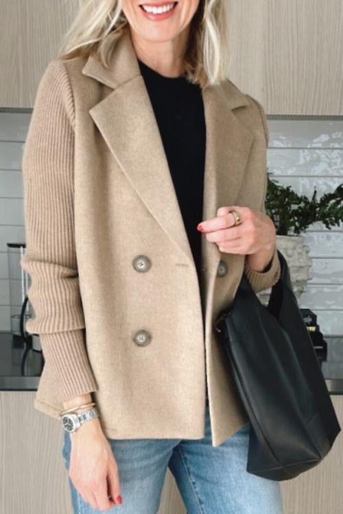 Sadie | Knit-Sleeve Blazer