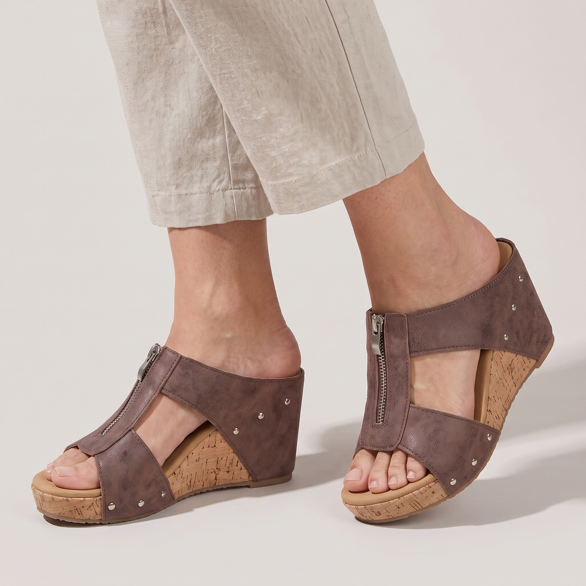 Aria Zip-Up Orthopedic Sandals