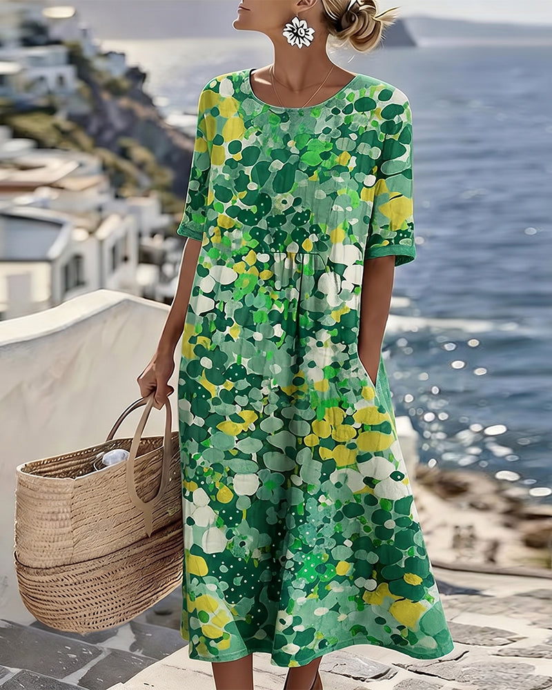 Floral Print Midi Dress