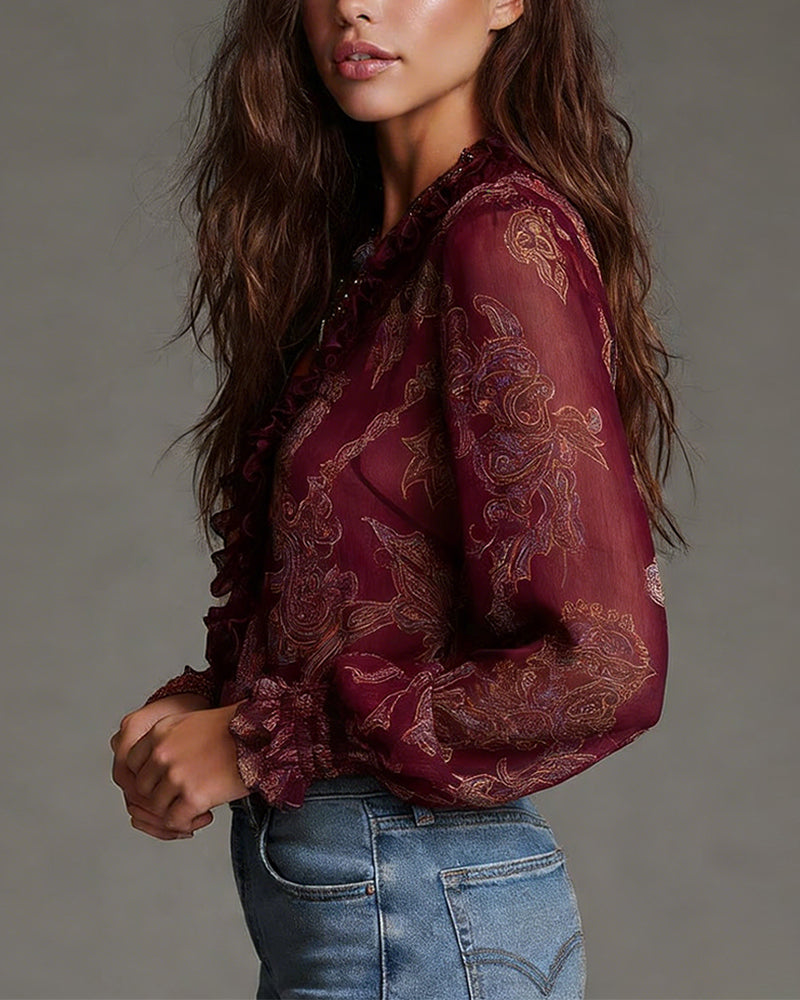 Soft-Touch V-Neck Blouse