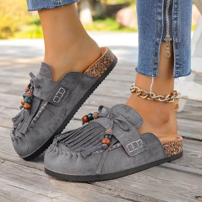 Zara Boho Tassel Mules