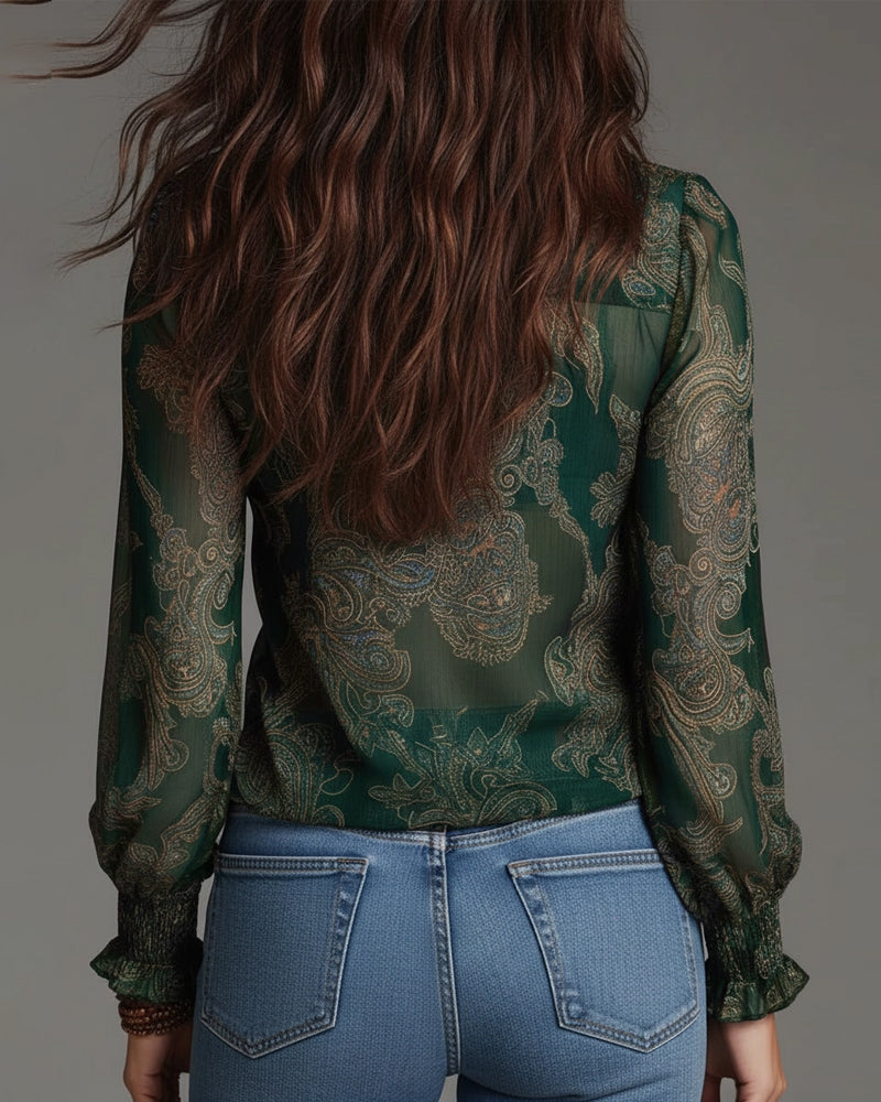 Soft-Touch V-Neck Blouse