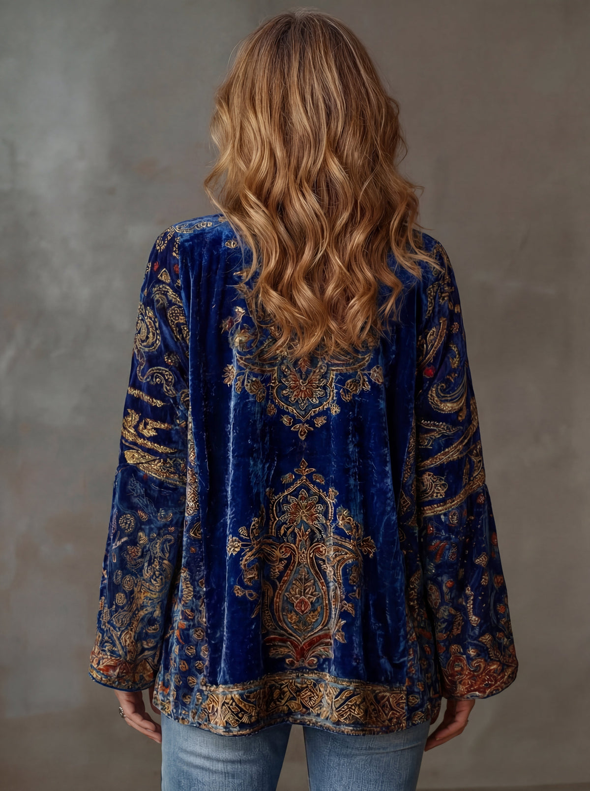 Embroidered Boho Kimono Jacket