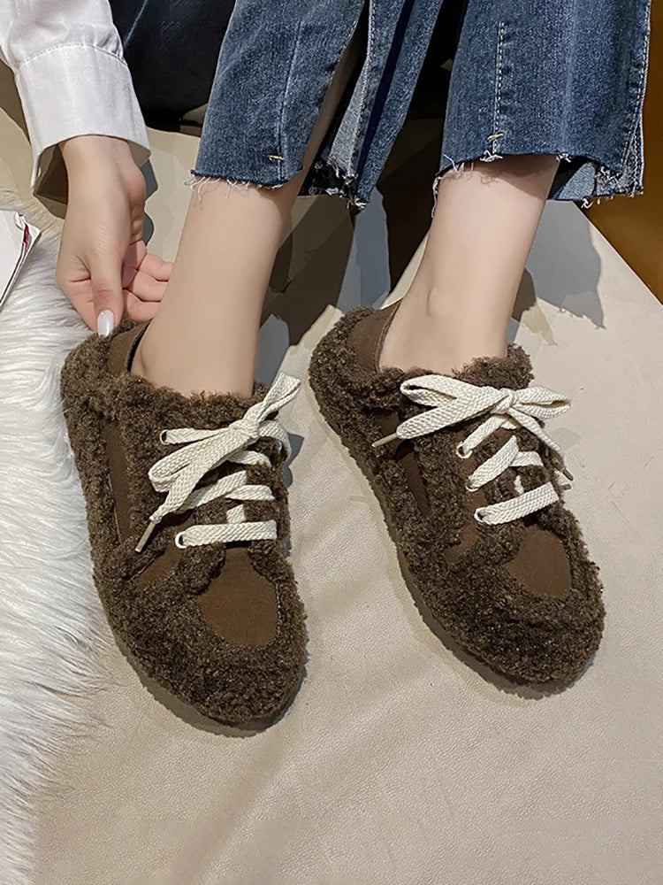 Comfort Chic Women's Fur Loafers
