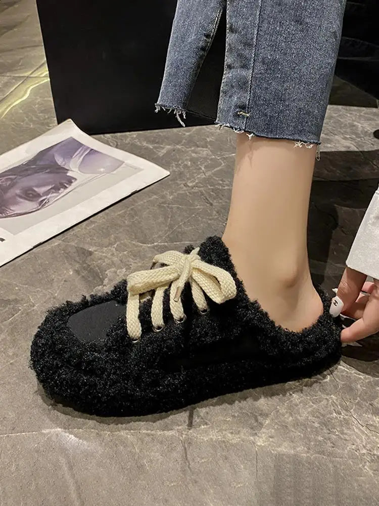 Comfort Chic Women's Fur Loafers