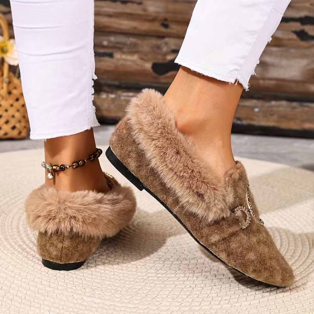 CozyElegance Fur Loafers