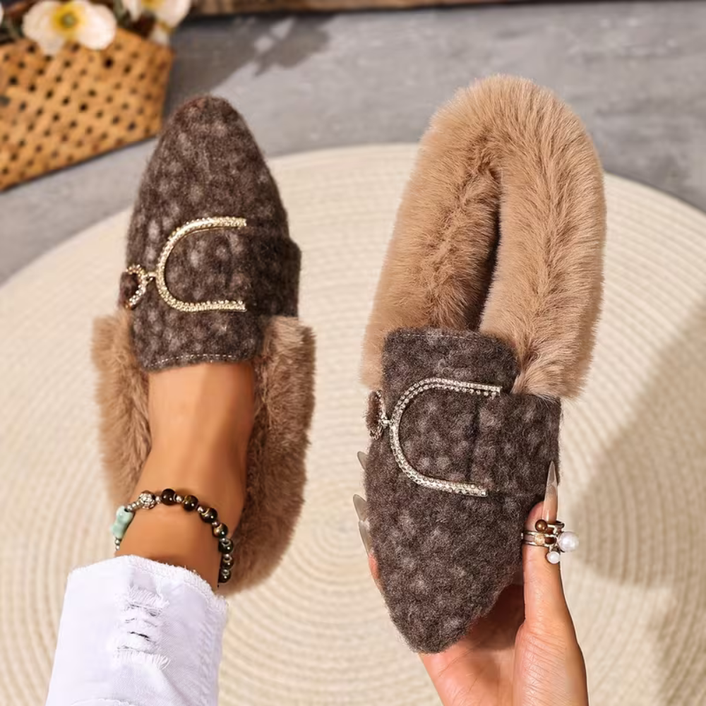 CozyElegance Fur Loafers
