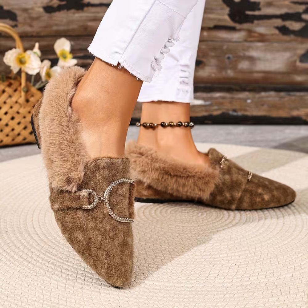 CozyElegance Fur Loafers