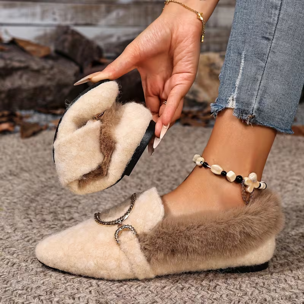 CozyElegance Fur Loafers