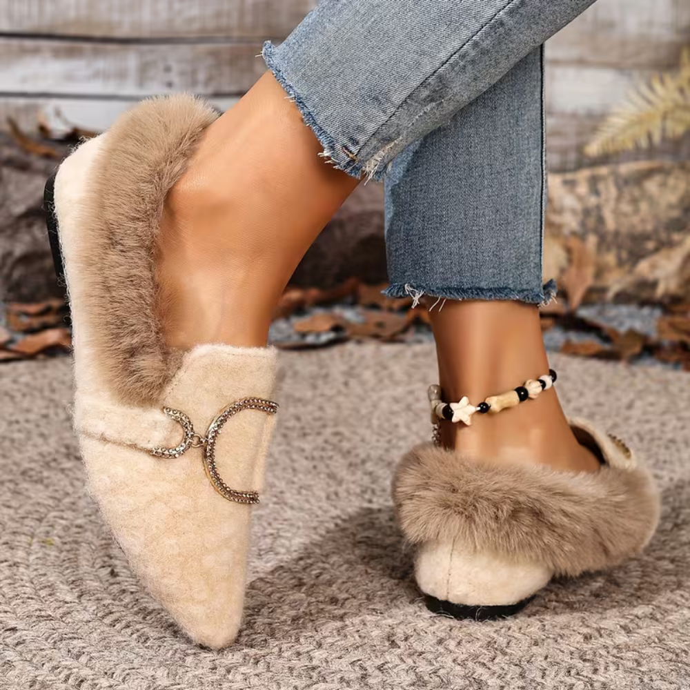 CozyElegance Fur Loafers