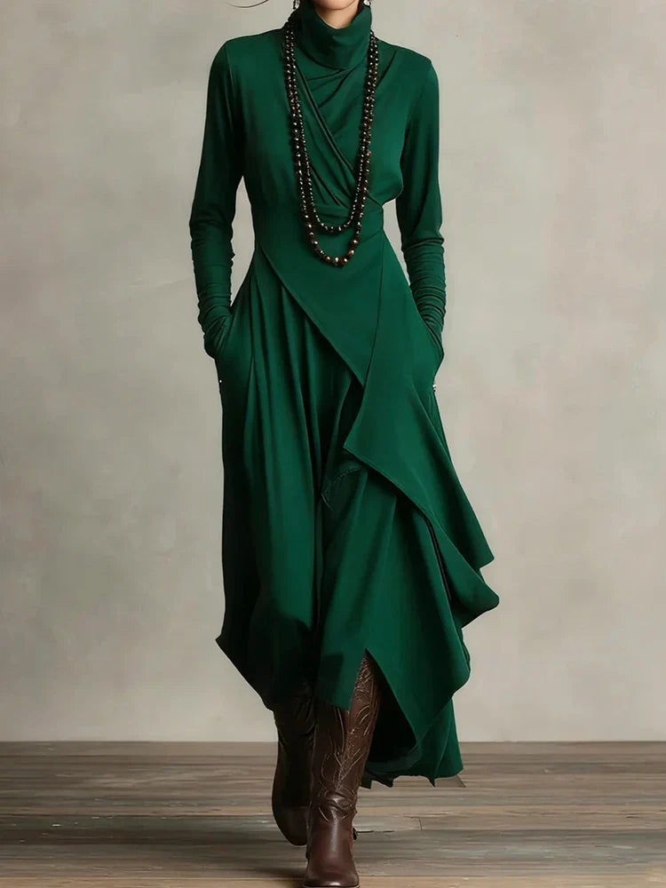 Marsha | Turtleneck Knit Maxi Dress