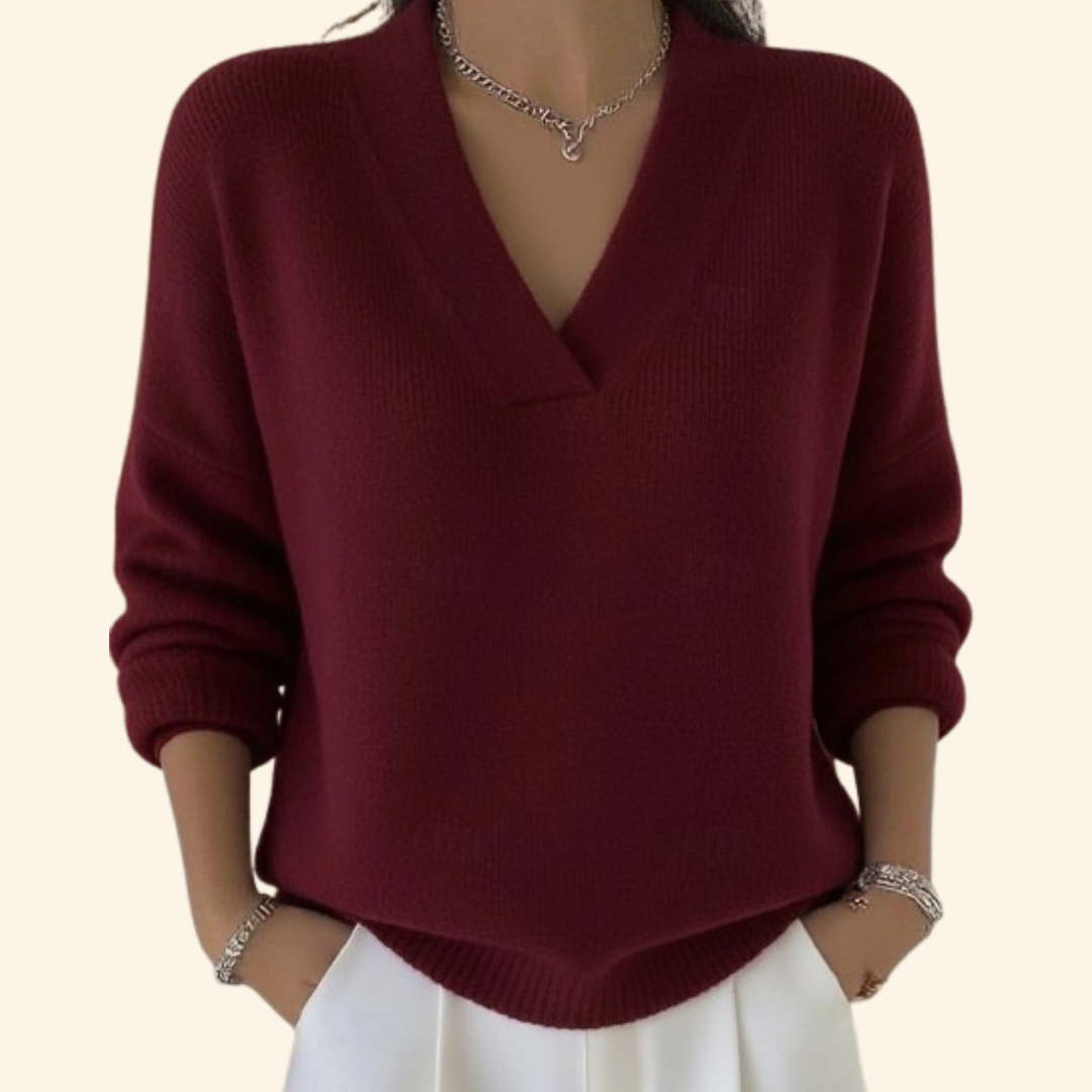Patrice | Relaxed V-Neck Sweater