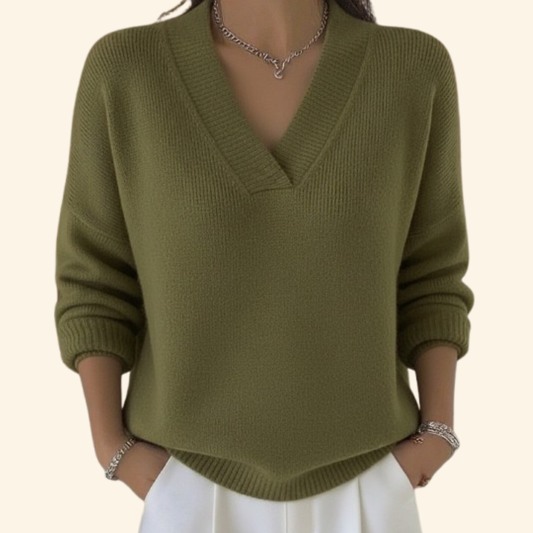 Patrice | Relaxed V-Neck Sweater